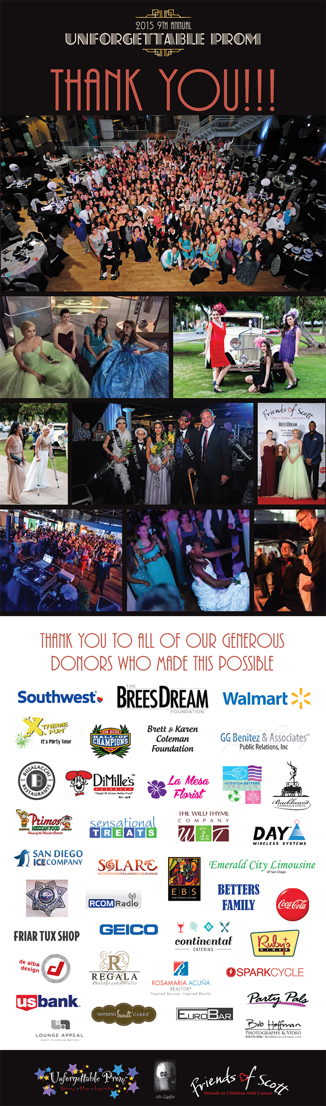 Newsletter 2015 9th Annual Unforgettable Prom :: Thank You!