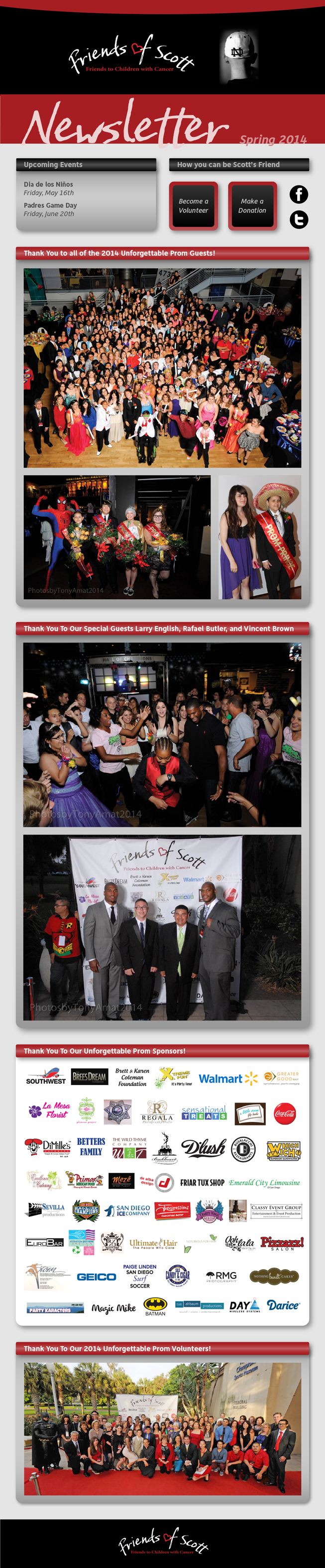 Thank you to all the 2014 Unforgettable Prom Guests and Sponsors