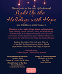 2018 Light Up the Holidays with Hope Flyer