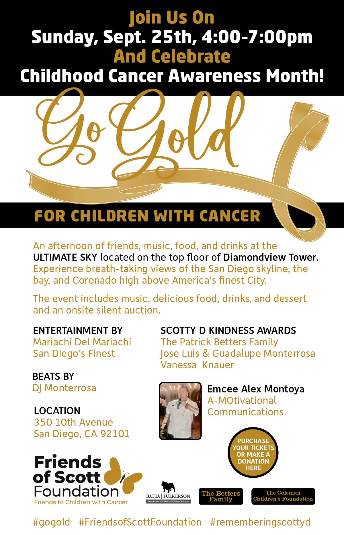 Friends of Scott Go Gold Event on September 25th, 2022